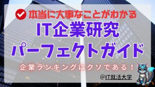 【新卒・就活生】IT業界の企業とは？企業ランキングに意味なし！企業の種類とポイント解説