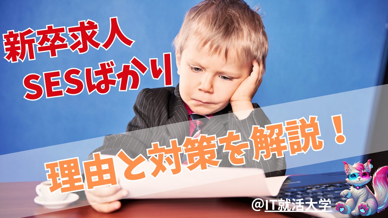 【新卒でSESしかない？】就活でSES企業以外の内定を取る方法を解説！