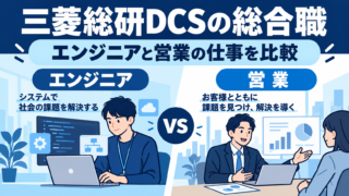 三菱総研DCSの総合職｜エンジニアと営業の仕事を比較