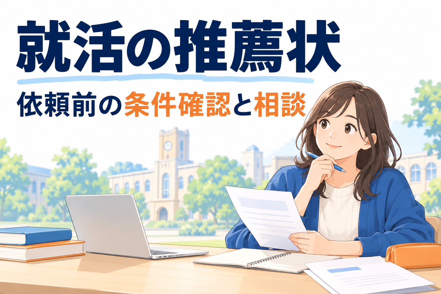 就活の推薦状｜依頼前に確認する発行条件と自由応募で求められたときの対応