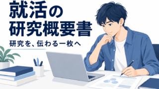就活の研究概要書の書き方|構成・A4と文字数指定・研究途中の伝え方
