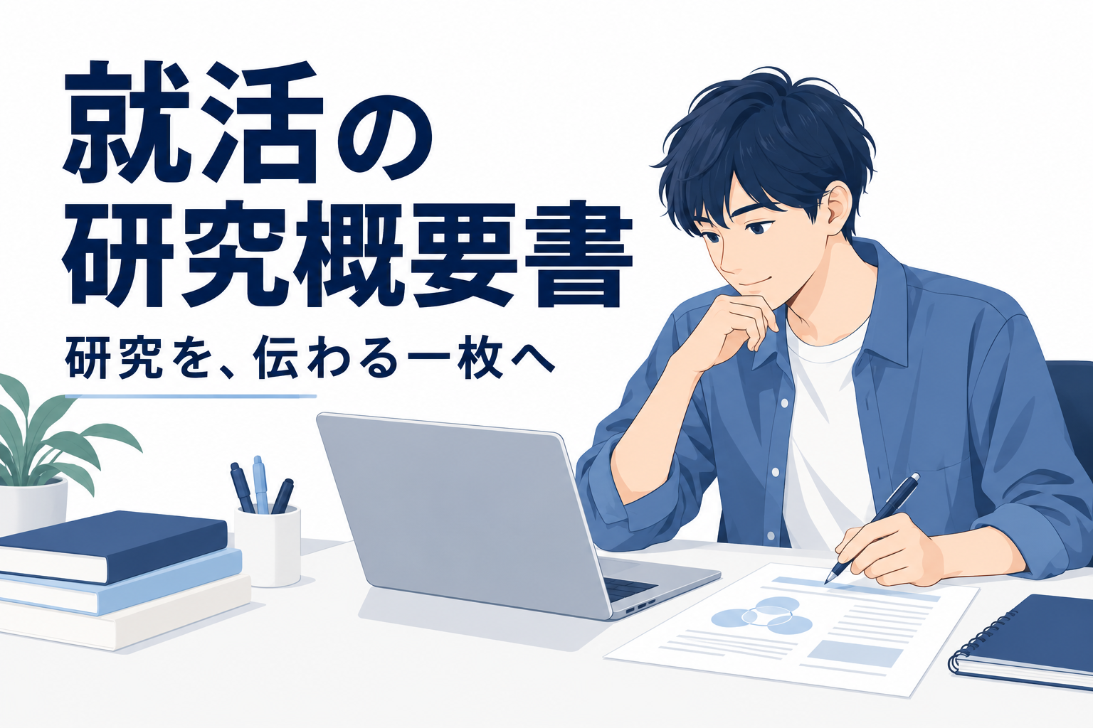 就活の研究概要書の書き方｜構成・A4と文字数指定・研究途中の伝え方