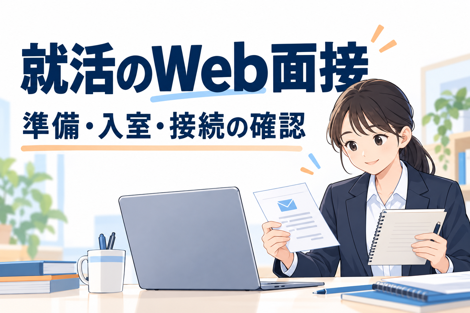 就活のWeb面接｜事前準備・入室と接続できないときの確認