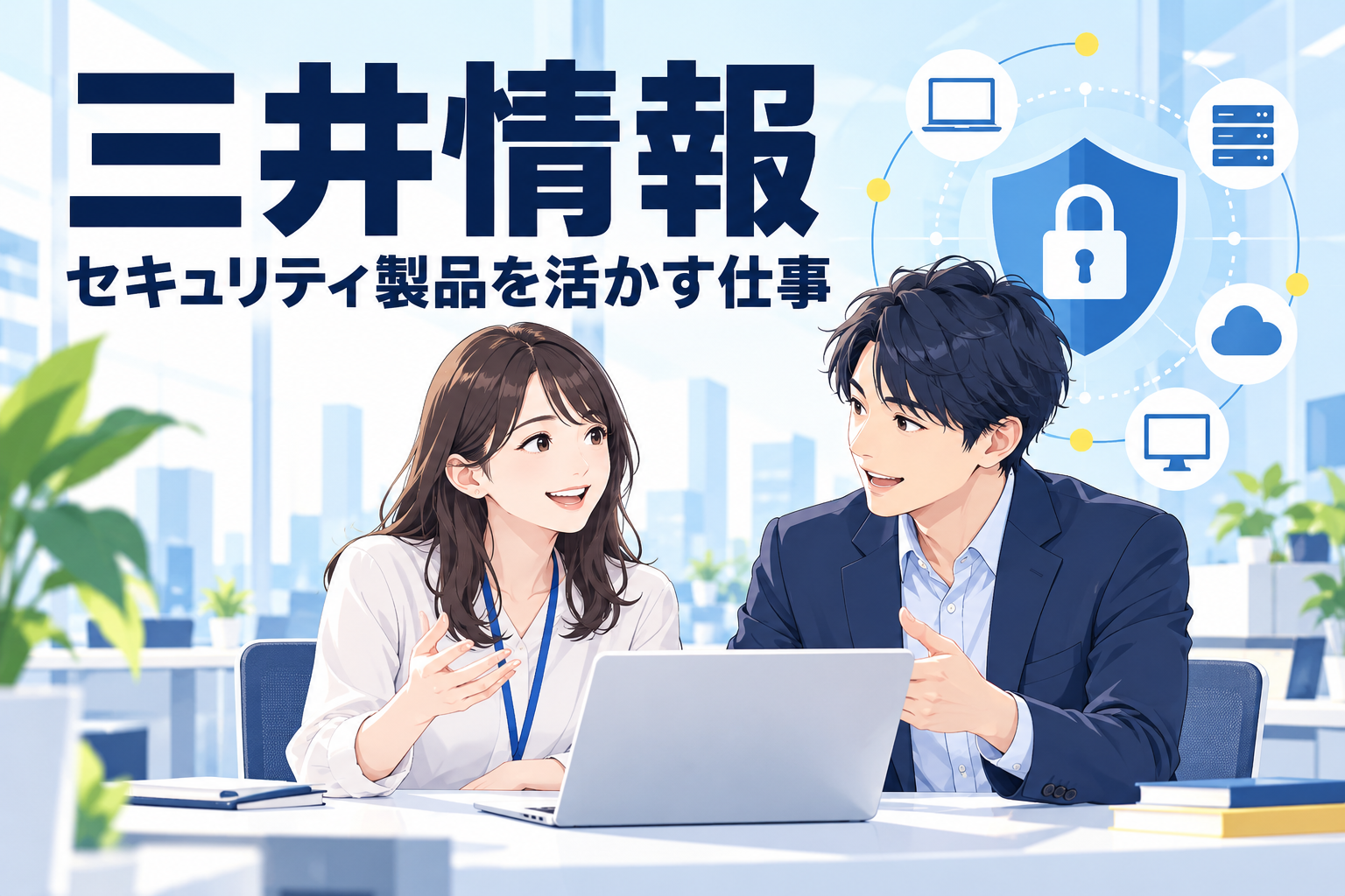 三井情報のセキュリティ製品を活かす仕事を紹介する表紙