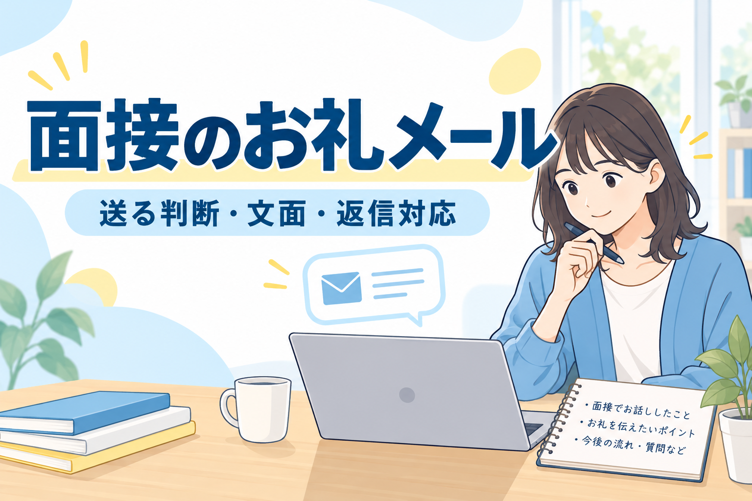 新卒の面接お礼メール｜送る判断・例文・返信への対応