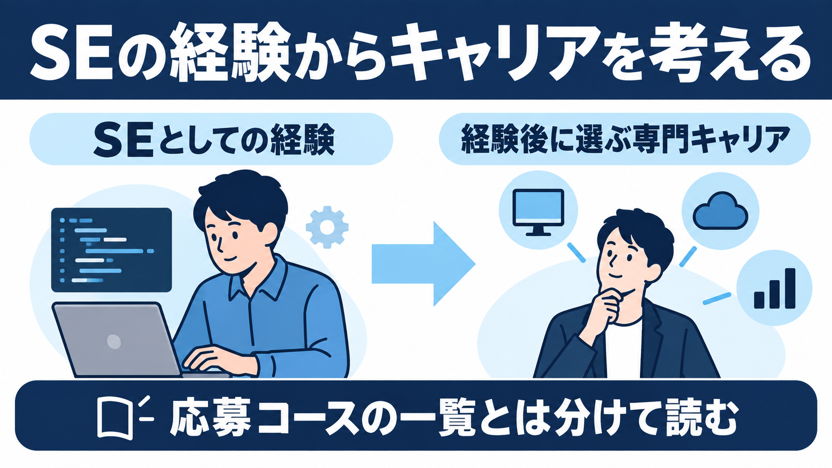 SEとしての経験から経験後に選ぶ専門キャリアへつなぐ考え方