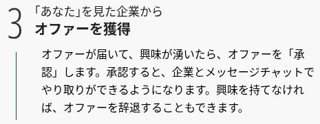OfferBox公式の利用手順：オファーを獲得