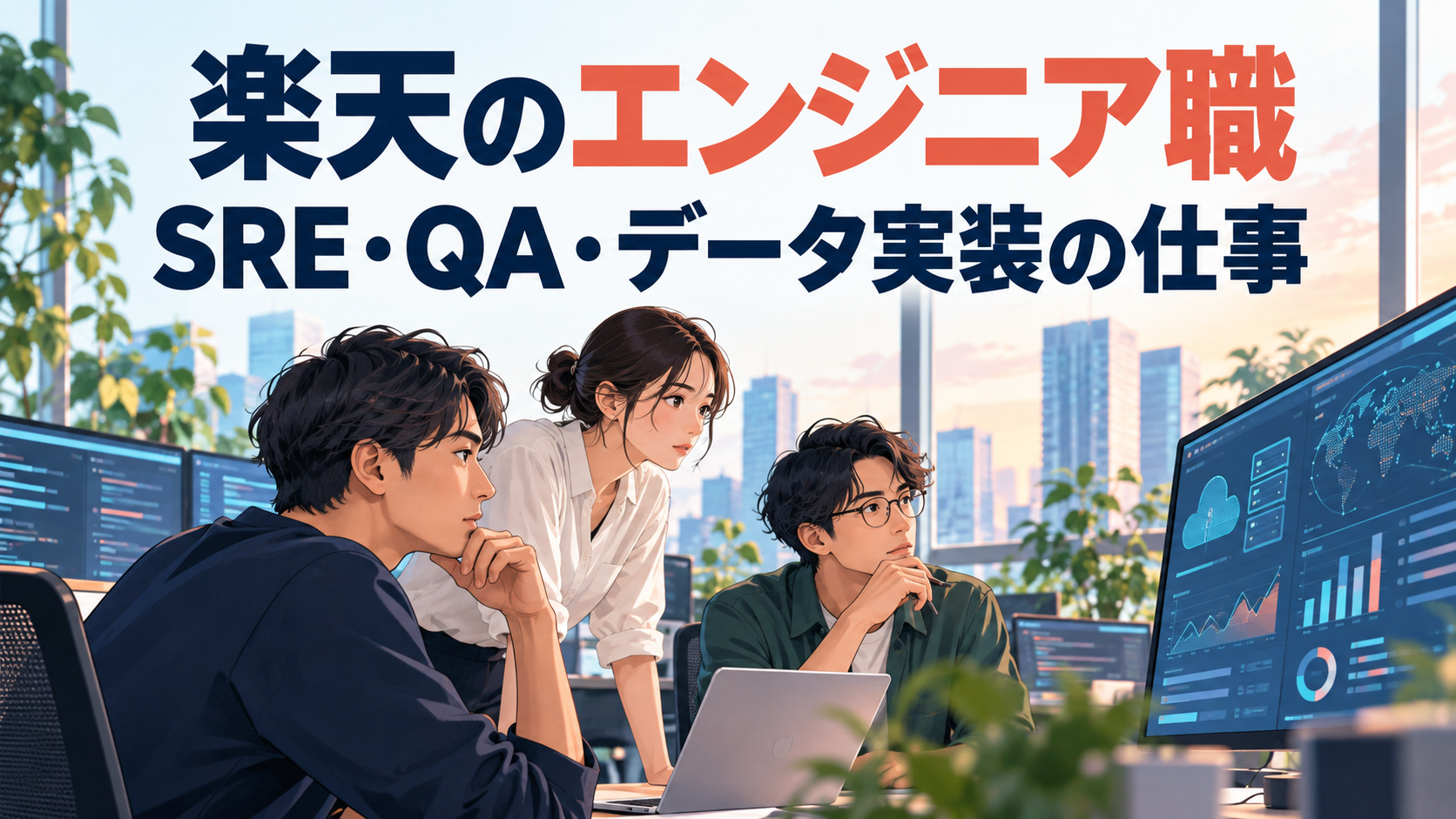 楽天のエンジニア職｜SRE・QA・データ実装の仕事