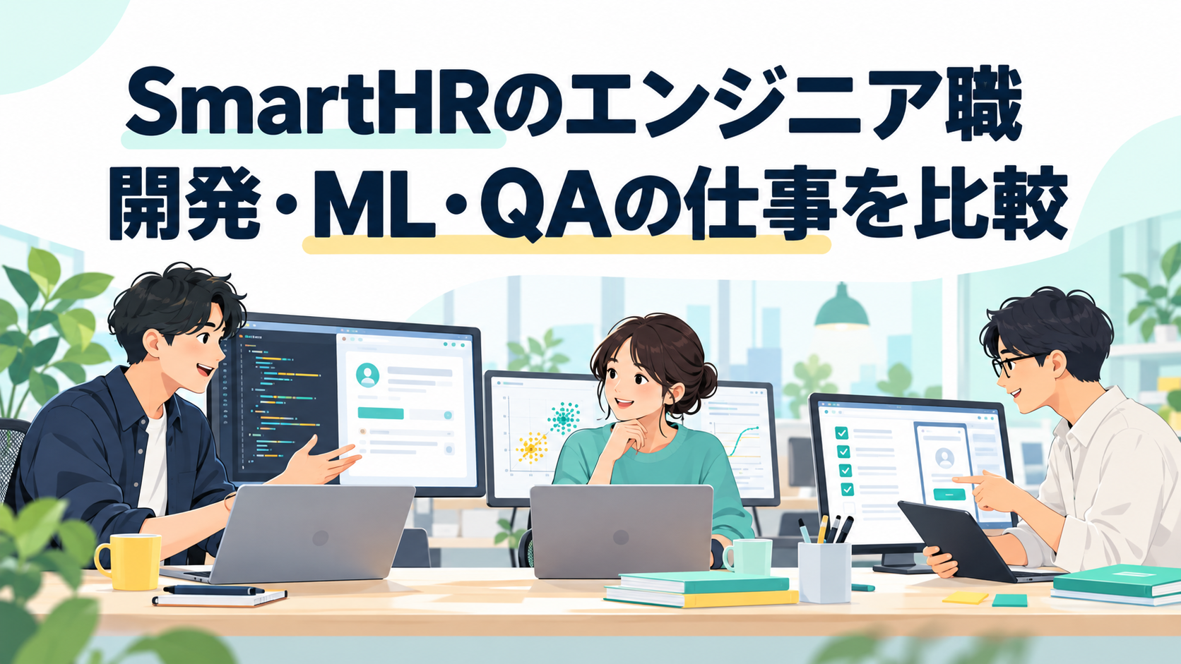 SmartHRのエンジニア職｜開発・ML・QAの仕事を比較