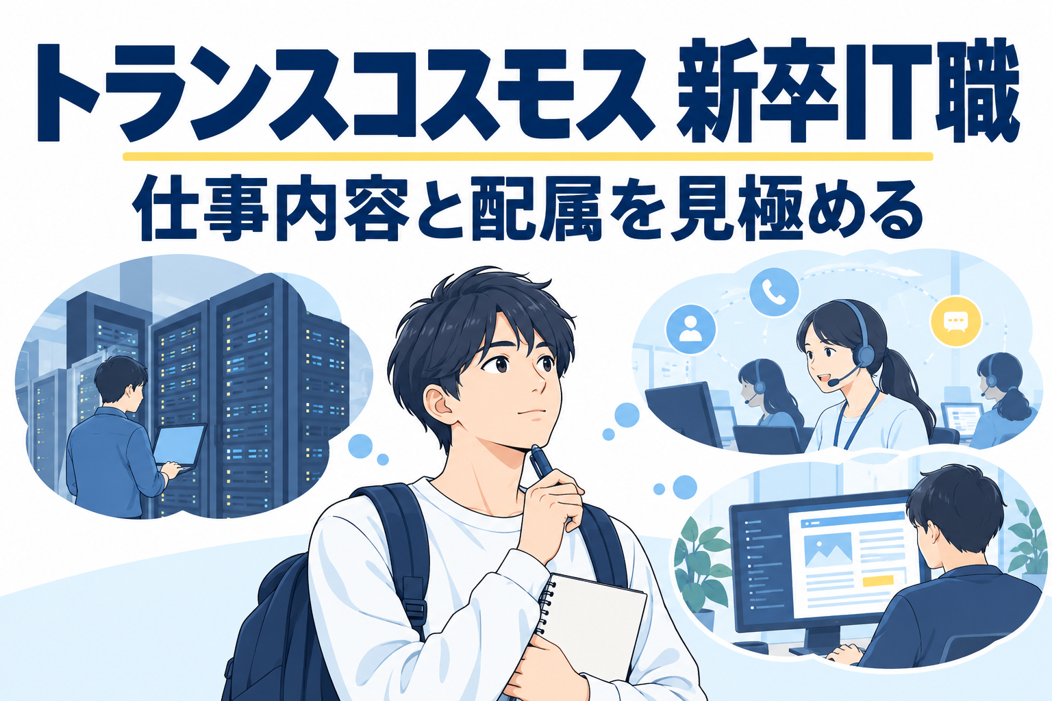 トランスコスモスの新卒IT職を仕事内容と配属から考える専用アイキャッチ