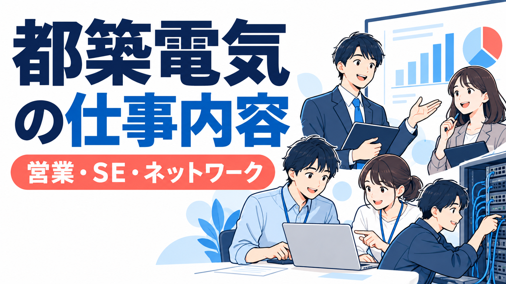 都築電気の仕事内容｜営業・SE・ネットワークエンジニアを解説